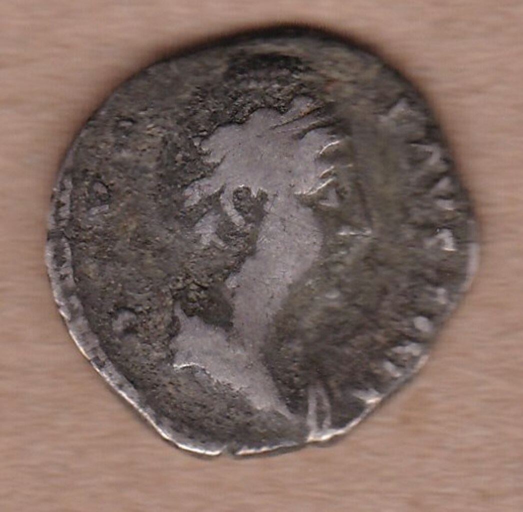 Античная монета · Faustina the Elder · Denarius · I в., аверс, Государственное бюджетное учреждение Ивановской области "Ивановский государственный историко-краеведческий музей имени Д.Г. Бурылина"