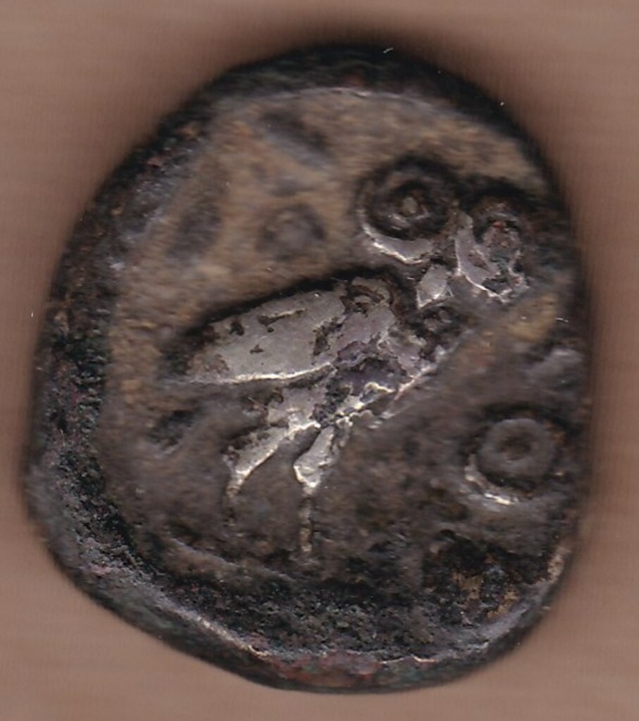 Античная монета · Tetradrachm · V в. до н. э., аверс, Государственное бюджетное учреждение Ивановской области "Ивановский государственный историко-краеведческий музей имени Д.Г. Бурылина"