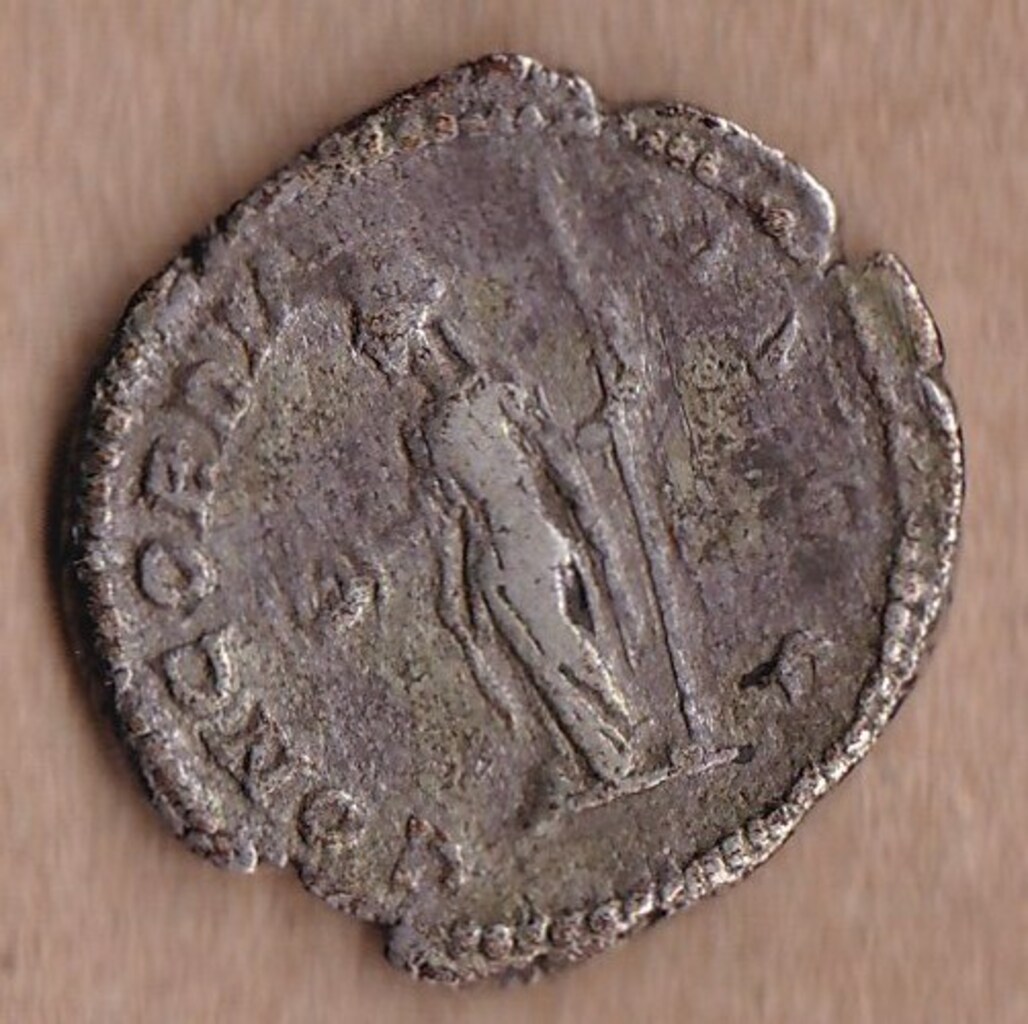реверс Античная монета · Plotina · Denarius · I в.