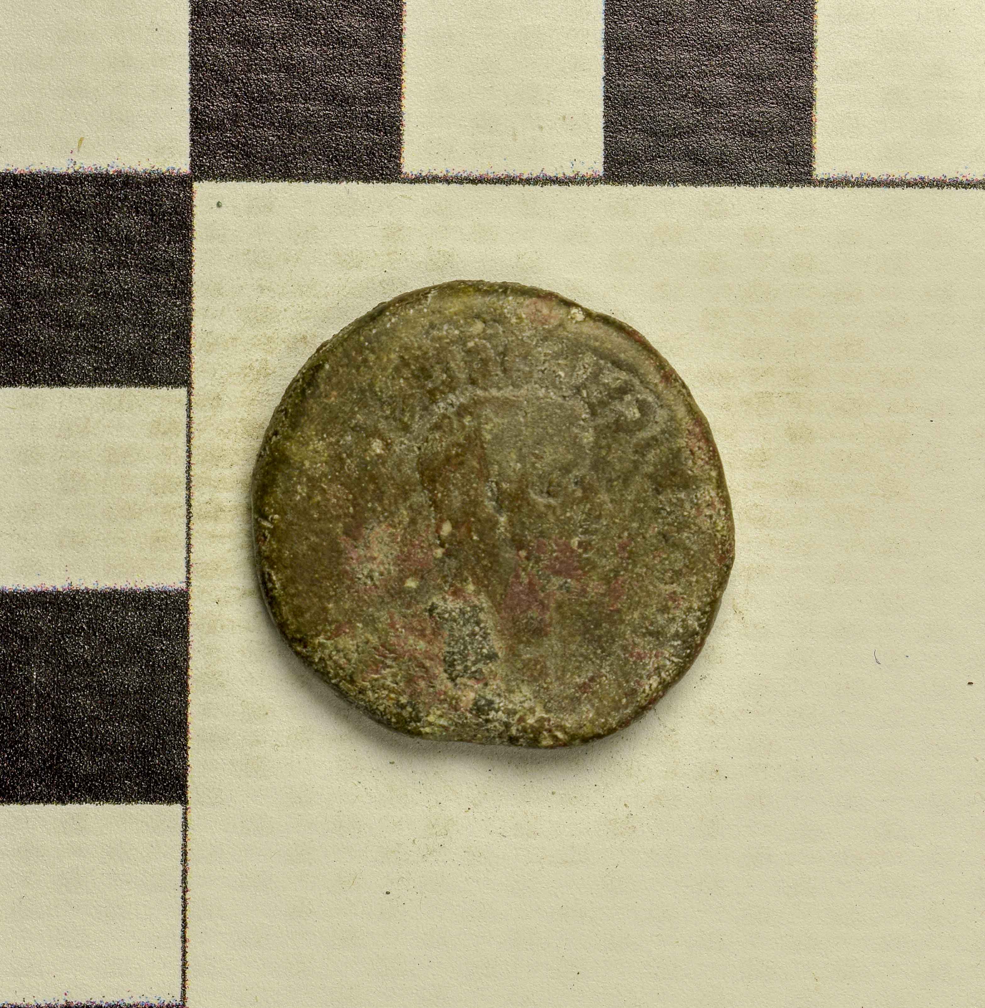 Античная монета · Aspurgus of Bosporus · As · I в., реверс, Государственное бюджетное учреждение культуры Ростовской области "Археологический музей-заповедник "Танаис"
