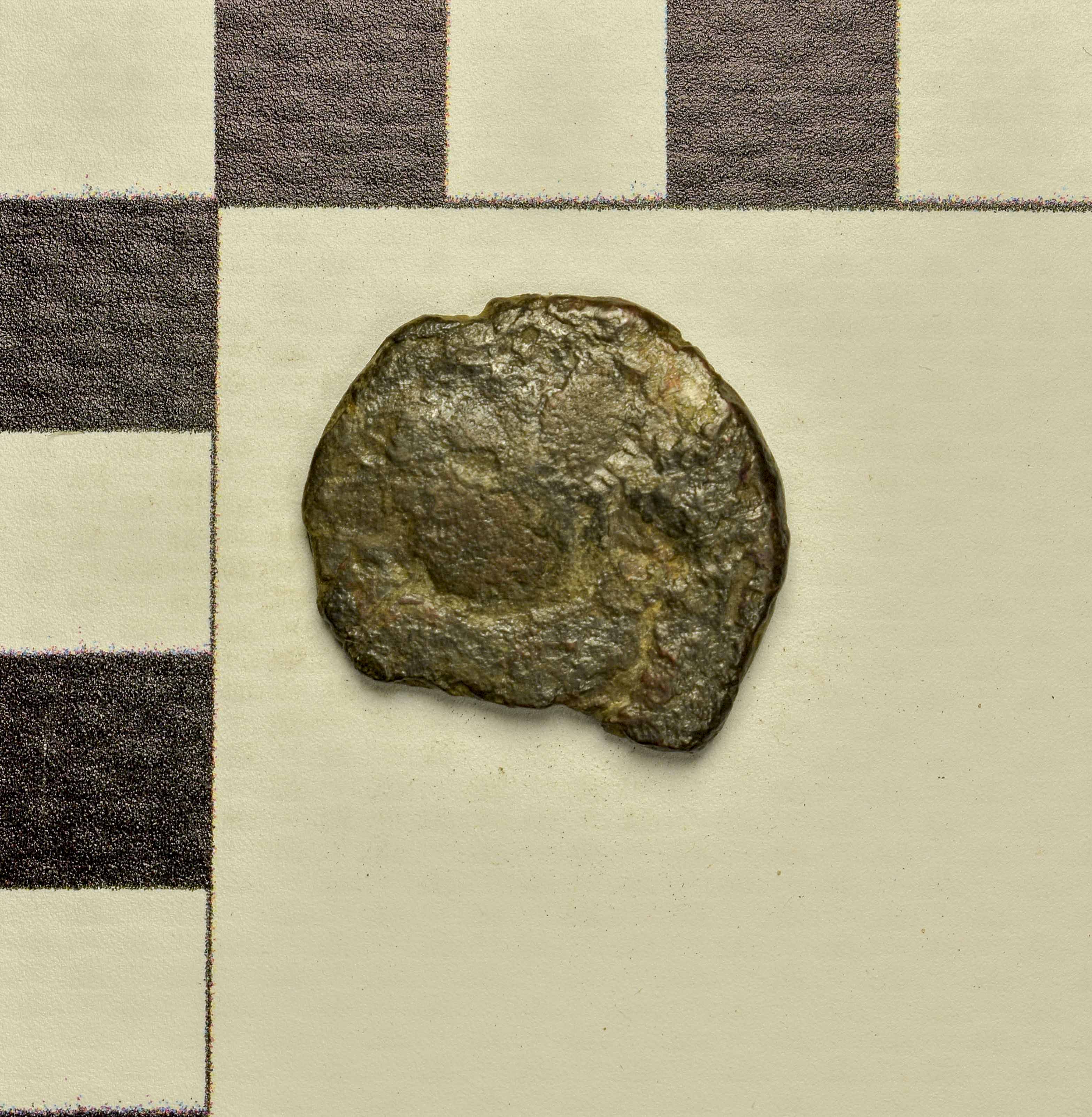Античная монета · Aspurgus of Bosporus · As · I в., аверс, Государственное бюджетное учреждение культуры Ростовской области "Археологический музей-заповедник "Танаис"