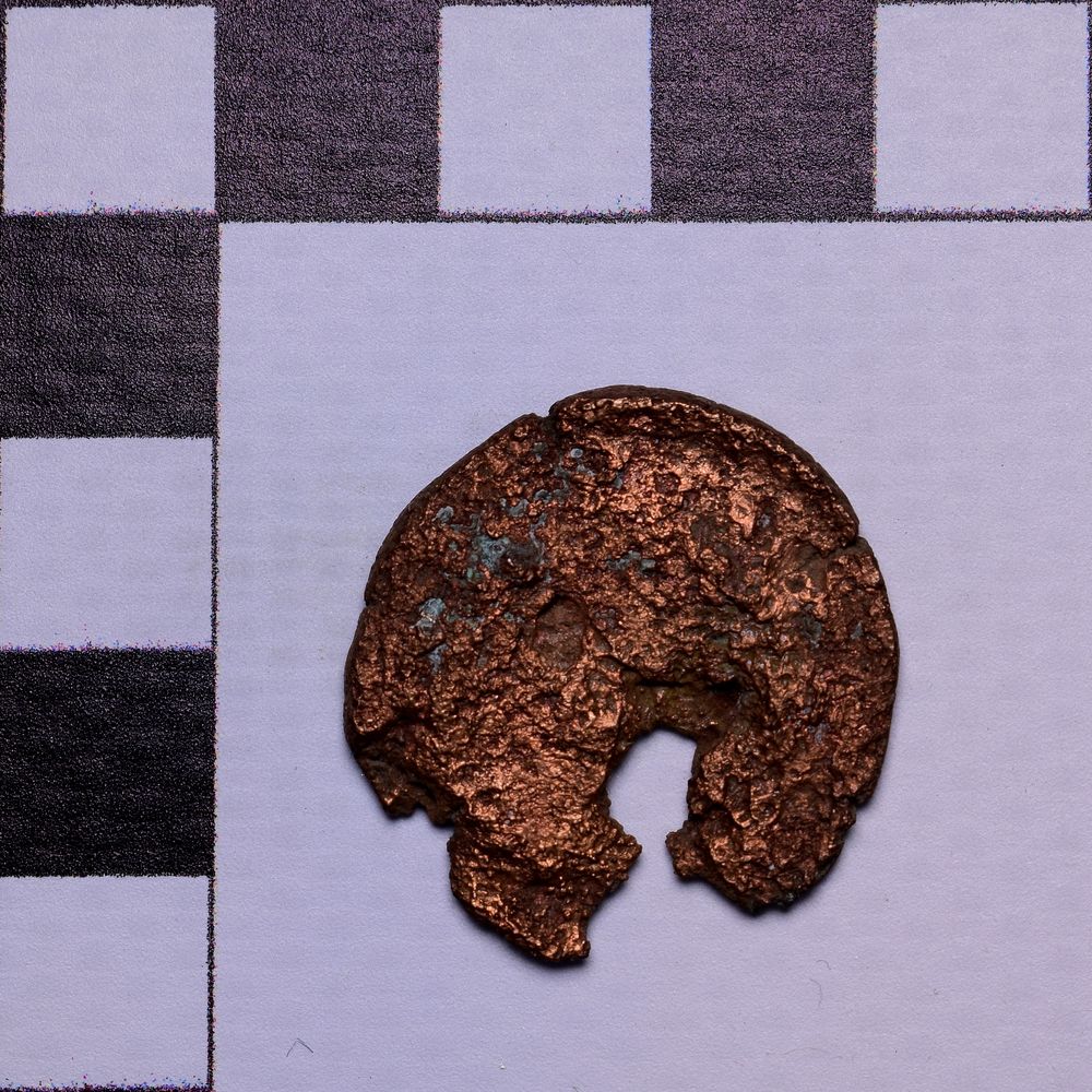 Античная монета · Rhoemetalces I of Thrace · Sestertius · I в., реверс, Государственное бюджетное учреждение культуры Ростовской области "Археологический музей-заповедник "Танаис"