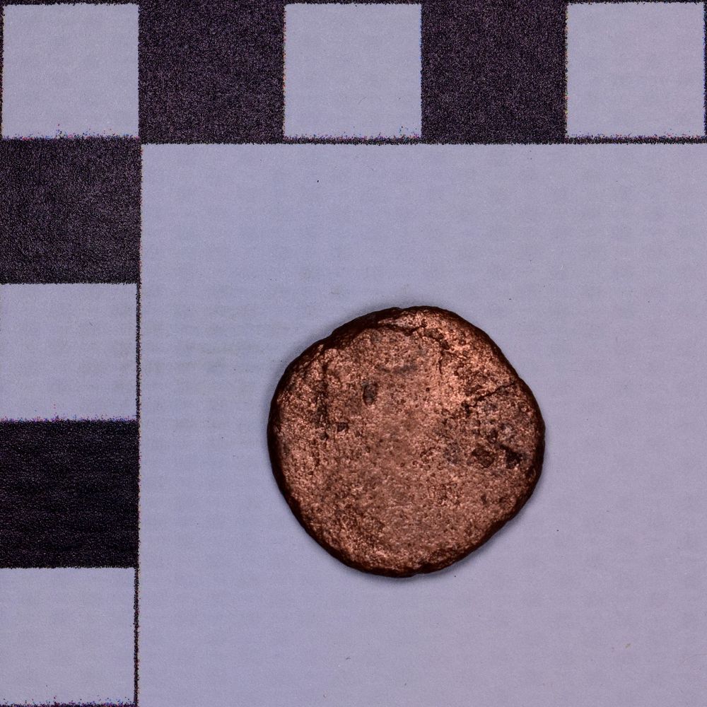 Античная монета · Aspurgus of Bosporus · As · I в., аверс, Государственное бюджетное учреждение культуры Ростовской области "Археологический музей-заповедник "Танаис"