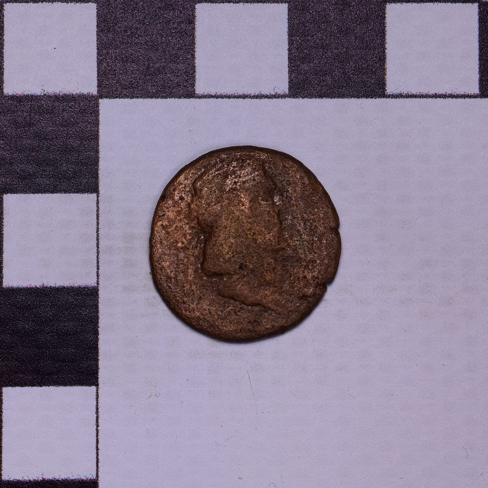 Античная монета · Aspurgus of Bosporus · As · I в., аверс, Государственное бюджетное учреждение культуры Ростовской области "Археологический музей-заповедник "Танаис"