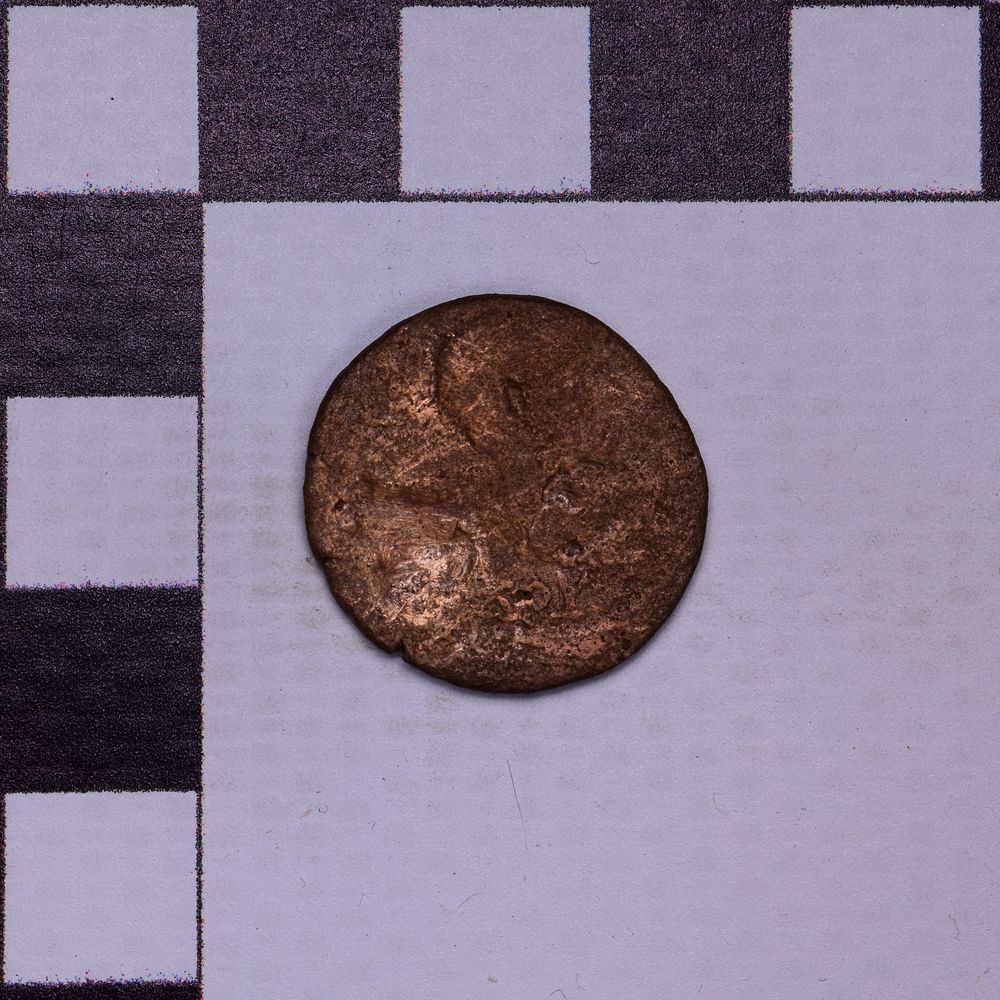 Античная монета · Aspurgus of Bosporus · As · I в., реверс, Государственное бюджетное учреждение культуры Ростовской области "Археологический музей-заповедник "Танаис"