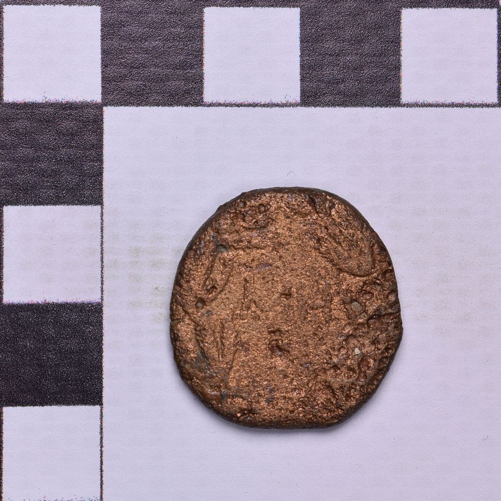 Античная монета · Rhoemetalces I of Thrace · Sestertius · I в., реверс, Государственное бюджетное учреждение культуры Ростовской области "Археологический музей-заповедник "Танаис"