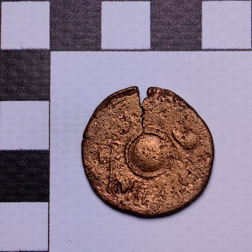 Античная монета · Rhoemetalces I of Thrace · Sestertius · I в., реверс, Государственное бюджетное учреждение культуры Ростовской области "Археологический музей-заповедник "Танаис"