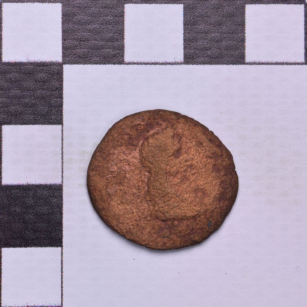 Античная монета · Rhoemetalces I of Thrace · Sestertius · I в., аверс, Государственное бюджетное учреждение культуры Ростовской области "Археологический музей-заповедник "Танаис"