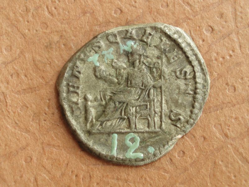 Античная монета · Denarius · II в., реверс, Государственное бюджетное учреждение культуры Ростовской области "Таганрогский государственный литературный и историко-архитектурный музей-заповедник"
