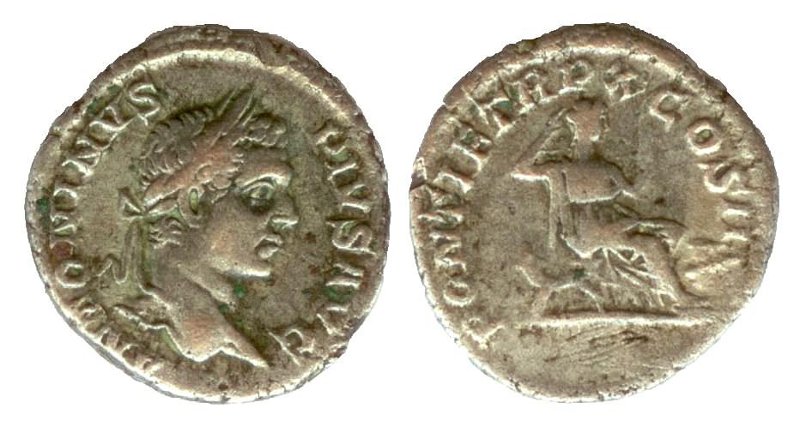 Античная монета · Denarius · II в., Государственное учреждение культуры "Саратовский областной музей краеведения"