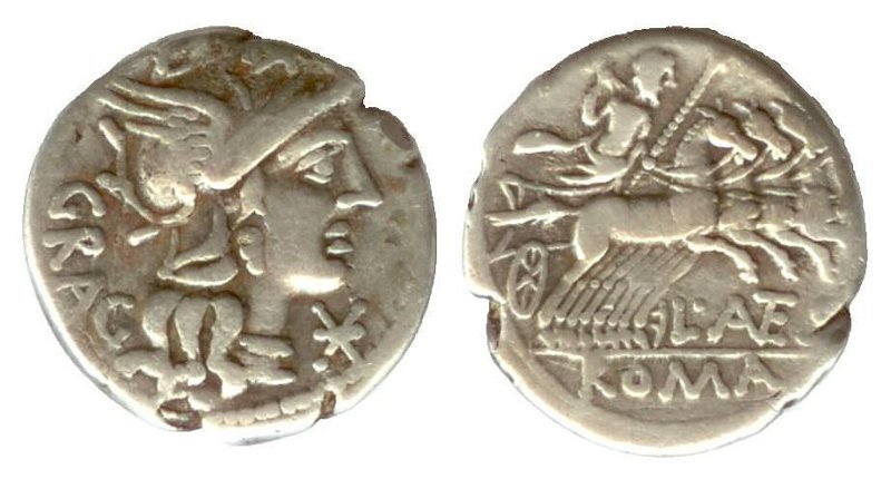 Античная монета · Denarius · II в. до н. э., Государственное учреждение культуры "Саратовский областной музей краеведения"