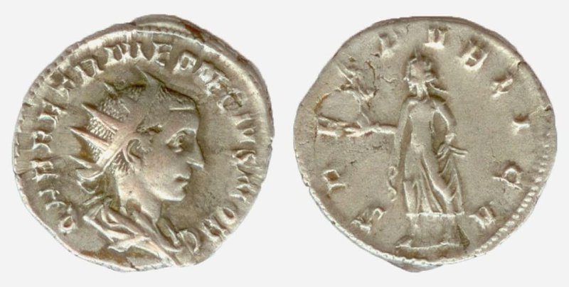 Античная монета · Antoninianus · II в., Государственное учреждение культуры "Саратовский областной музей краеведения"