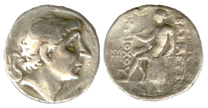 Античная монета · Tetradrachm · III в. до н. э., Государственное учреждение культуры "Саратовский областной музей краеведения"
