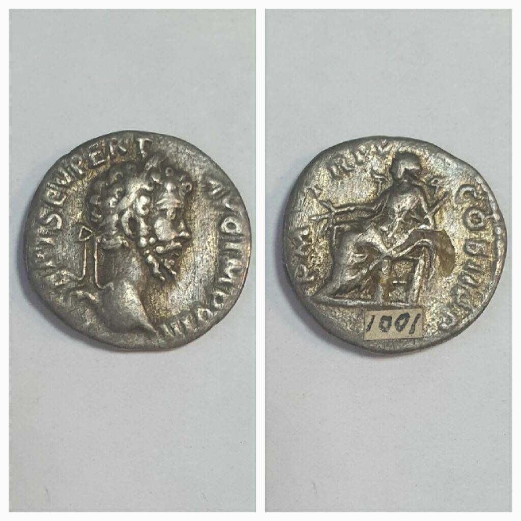 аверс Античная монета · Denarius · III в. до н. э.