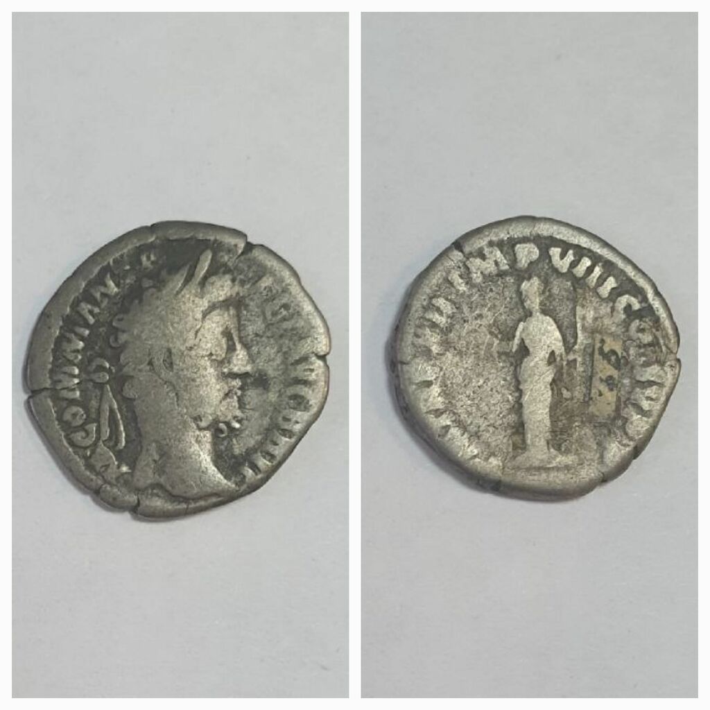 Античная монета · Denarius · II в. до н. э., Тульский областной краеведческий музей - филиал ГУК ТО "Объединение "Историко-краеведческий и художественный музей"