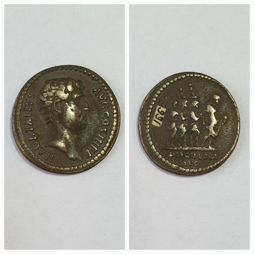 Античная монета · Denarius · I в., Тульский областной краеведческий музей - филиал ГУК ТО "Объединение "Историко-краеведческий и художественный музей"