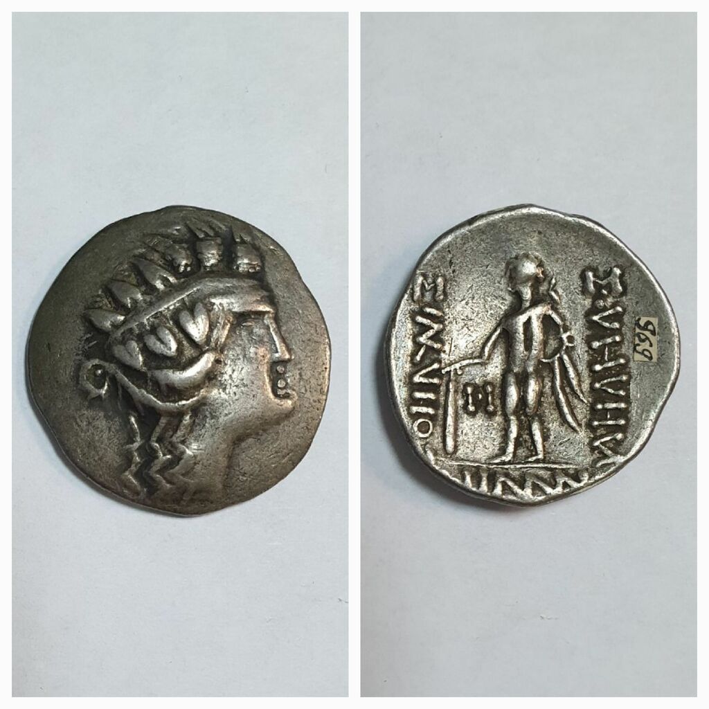 Античная монета · Tetradrachm · II в. до н. э., Тульский областной краеведческий музей - филиал ГУК ТО "Объединение "Историко-краеведческий и художественный музей"