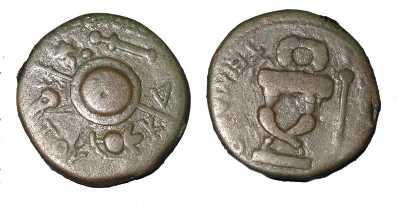 аверс Античная монета · Dupondius · I в.