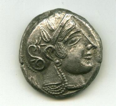 Греция · Tetradrachm · V в. до н. э., реверс, Муниципальное автономное учреждение культуры "Ишимский музейный комплекс им. П.П. Ершова"