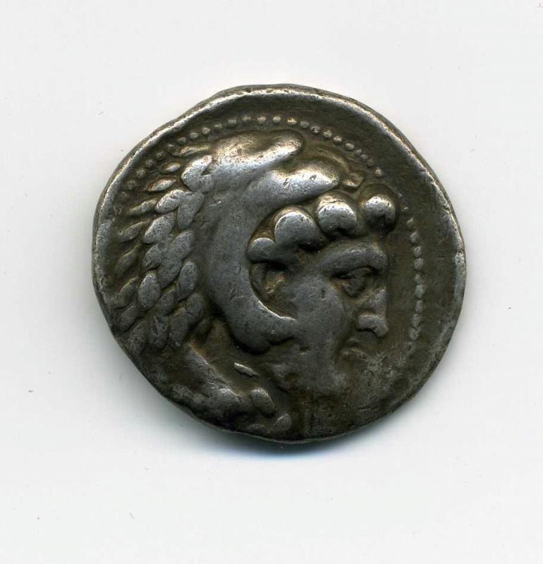 Античная монета · Tetradrachm · IV в. до н. э., аверс, Областное государственное бюджетное учреждение культуры "Государственный исторический музей Южного Урала"