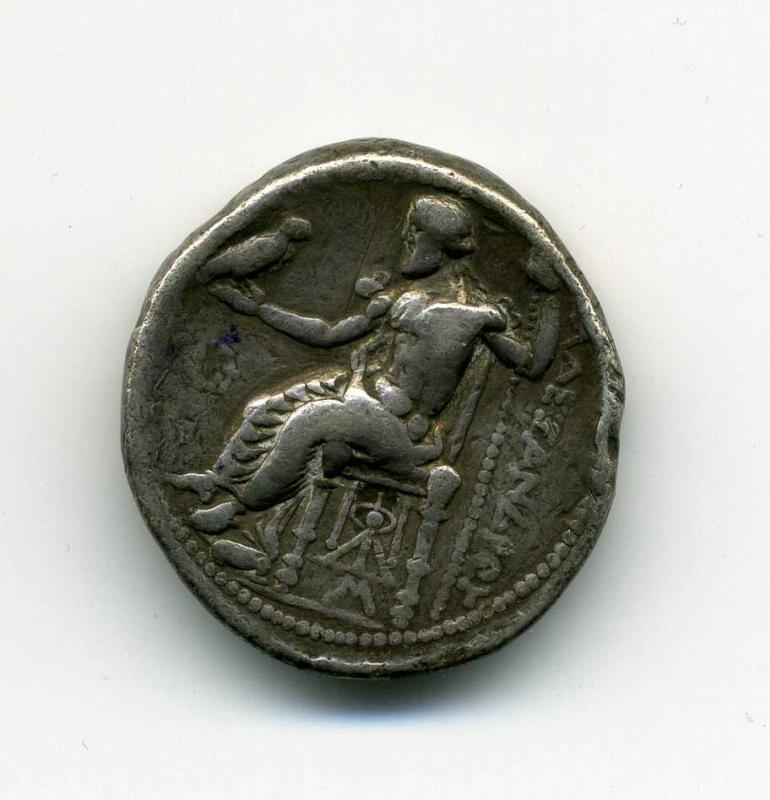 Античная монета · Tetradrachm · IV в. до н. э., реверс, Областное государственное бюджетное учреждение культуры "Государственный исторический музей Южного Урала"