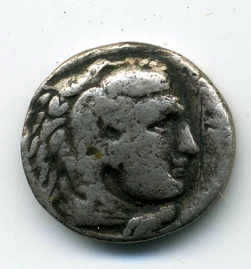 Античная монета · Drachma · III в. до н. э., аверс, Областное государственное бюджетное учреждение культуры "Государственный исторический музей Южного Урала"