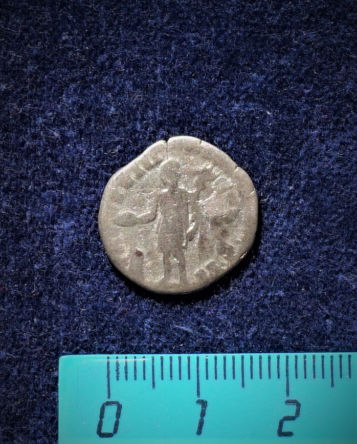 Античная монета · Denarius · I в., аверс, Муниципальное бюджетное учреждение культуры "Багратионовский музей истории края"