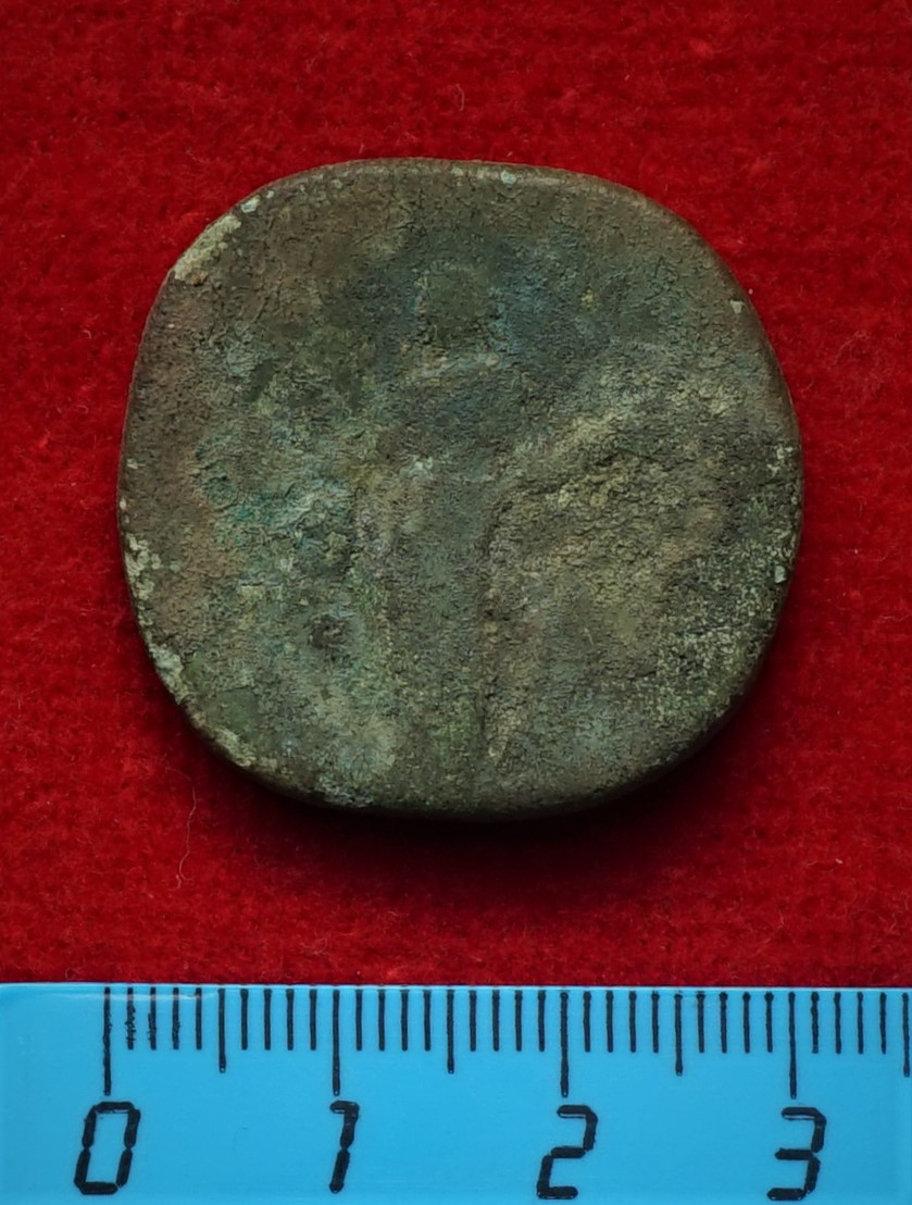 Античная монета · Sestertius · I в., аверс, Муниципальное бюджетное учреждение культуры "Багратионовский музей истории края"