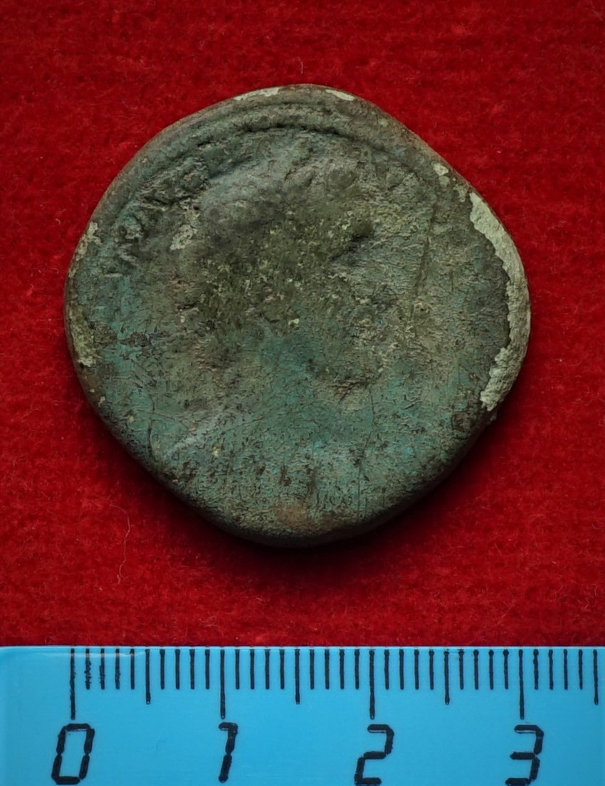 Античная монета · Sestertius · I в., реверс, Муниципальное бюджетное учреждение культуры "Багратионовский музей истории края"