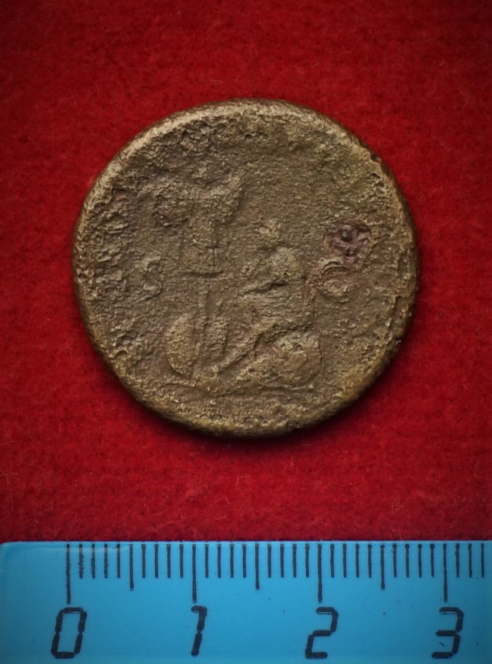 Античная монета · Sestertius · I в., аверс, Муниципальное бюджетное учреждение культуры "Багратионовский музей истории края"