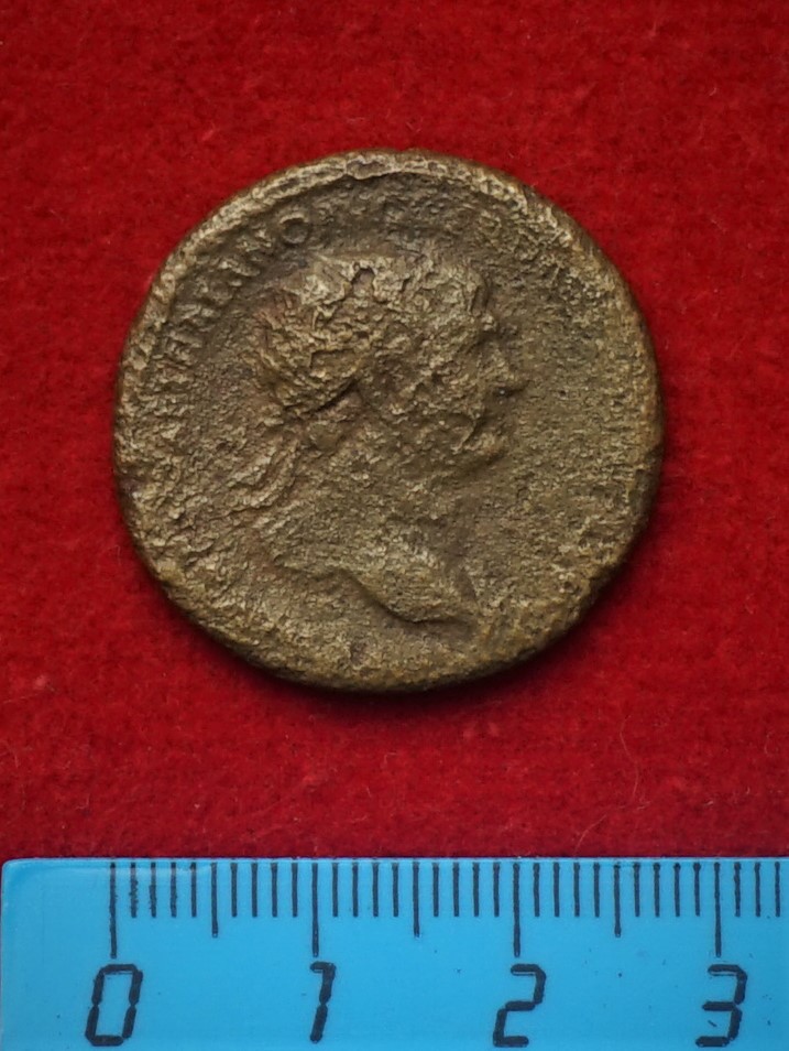 Античная монета · Sestertius · I в., реверс, Муниципальное бюджетное учреждение культуры "Багратионовский музей истории края"