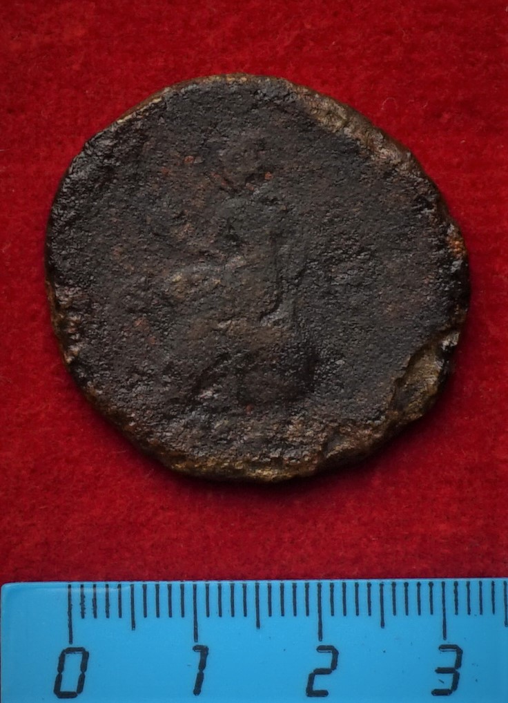 Античная монета · Sestertius · I в., аверс, Муниципальное бюджетное учреждение культуры "Багратионовский музей истории края"