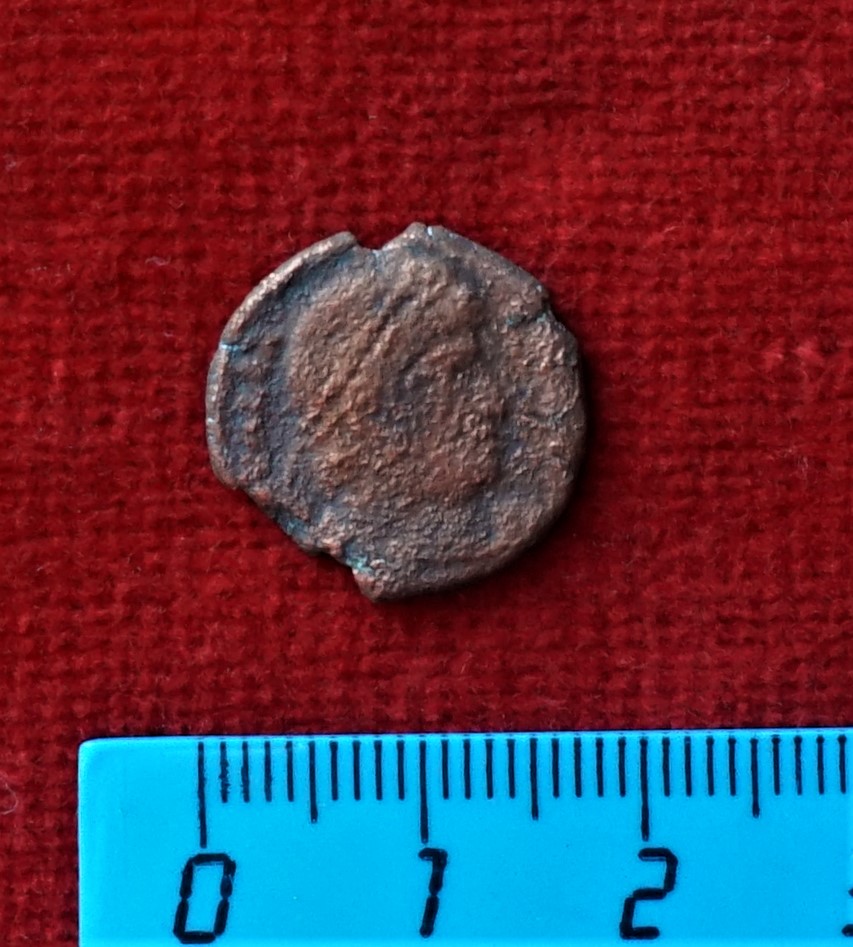 Античная монета · Follis · III в., аверс, Муниципальное бюджетное учреждение культуры "Багратионовский музей истории края"