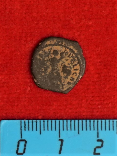 Античная монета · Follis · II в., аверс, Муниципальное бюджетное учреждение культуры "Багратионовский музей истории края"