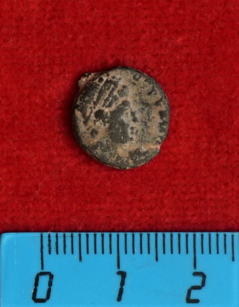 Античная монета · Follis · II в., аверс, Муниципальное бюджетное учреждение культуры "Багратионовский музей истории края"