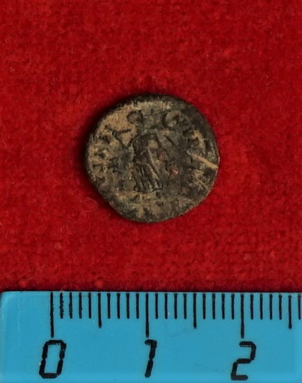 Античная монета · Follis · II в., аверс, Муниципальное бюджетное учреждение культуры "Багратионовский музей истории края"