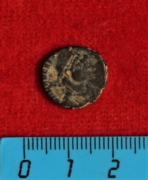 Античная монета · Follis · II в., аверс, Муниципальное бюджетное учреждение культуры "Багратионовский музей истории края"