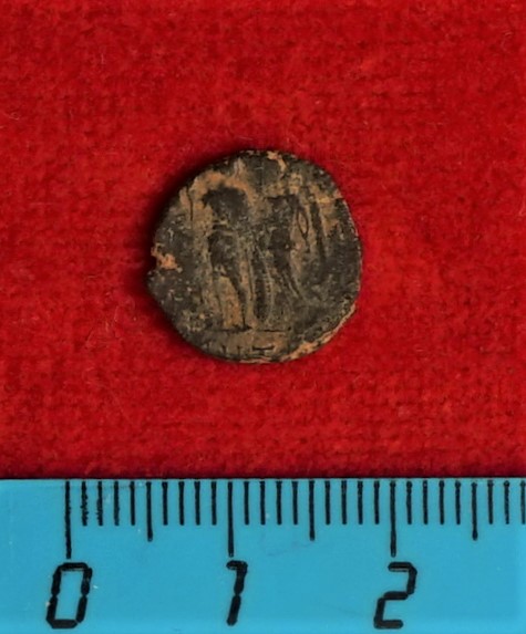 Античная монета · Follis · II в., аверс, Муниципальное бюджетное учреждение культуры "Багратионовский музей истории края"