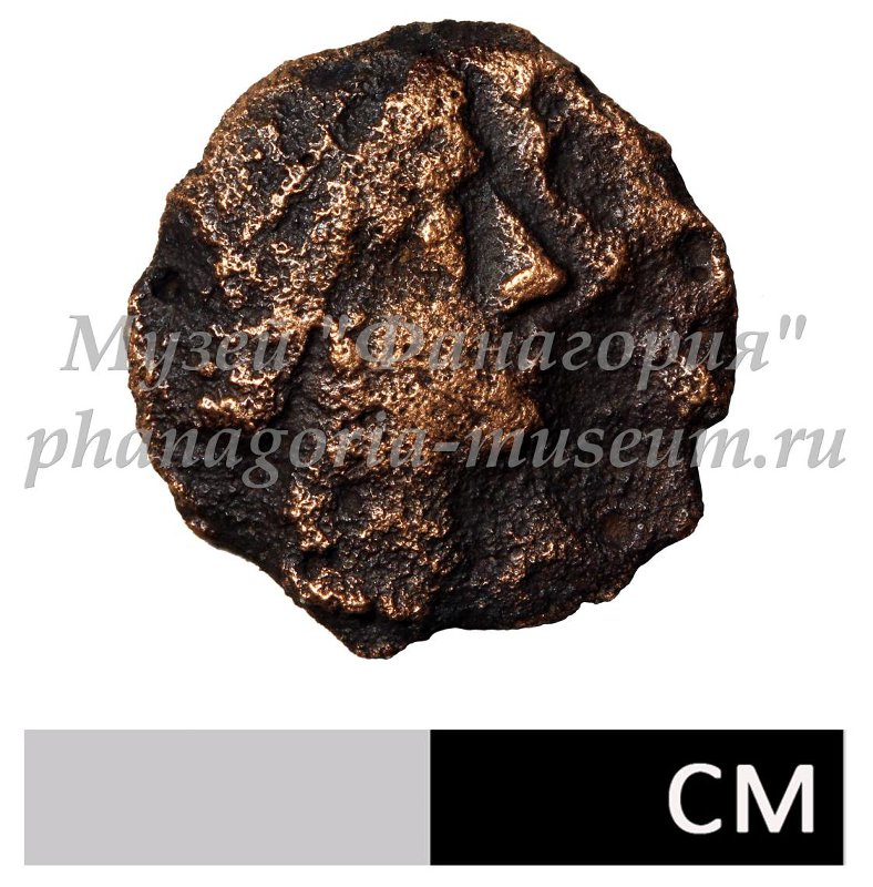 Античная монета · Tetrachalkon · 21 в. до н. э., аверс, Федеральное государственное бюджетное учреждение культуры "Государственный историко-археологический музей-заповедник "Фанагория"