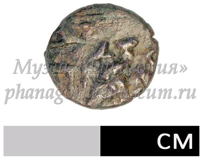 Античная монета · Tetrachalkon · II в. до н. э., реверс, Федеральное государственное бюджетное учреждение культуры "Государственный историко-археологический музей-заповедник "Фанагория"