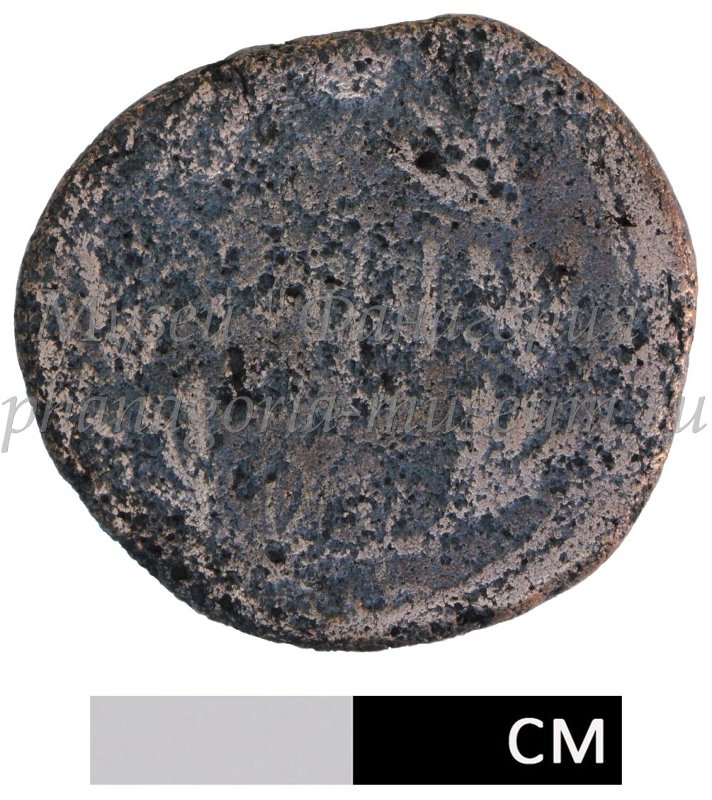 Античная монета · Sestertius · I в., аверс, Федеральное государственное бюджетное учреждение культуры "Государственный историко-археологический музей-заповедник "Фанагория"