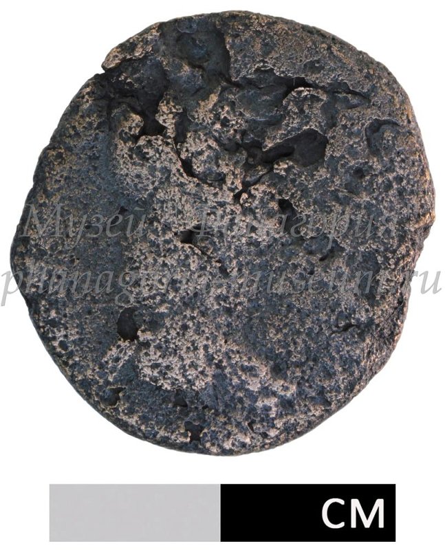 Античная монета · Sestertius · I в., аверс, Федеральное государственное бюджетное учреждение культуры "Государственный историко-археологический музей-заповедник "Фанагория"