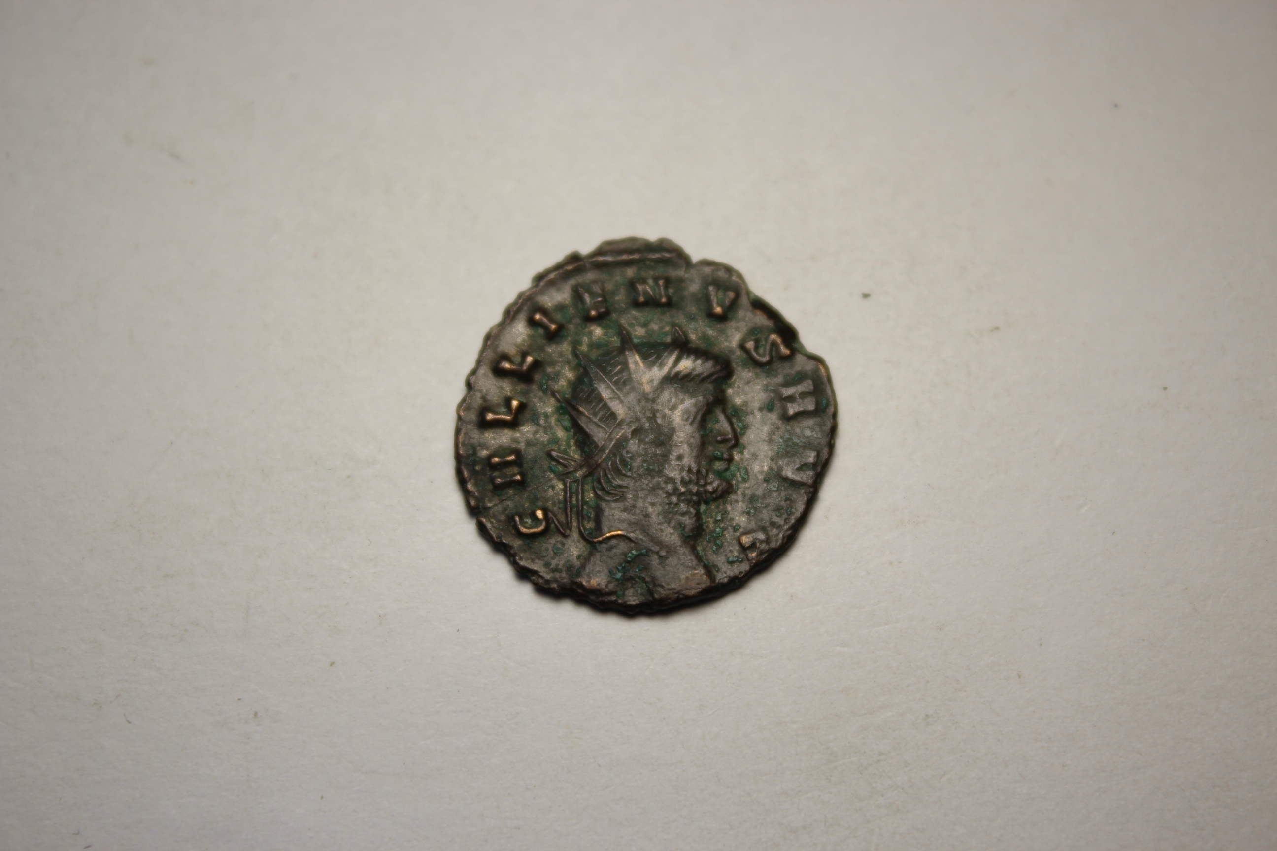 Античная монета · Gallienus · II в., аверс, Муниципальное бюджетное учреждение культуры "Феодосийский музей древностей муниципального образования городской округ Феодосия Республики Крым"