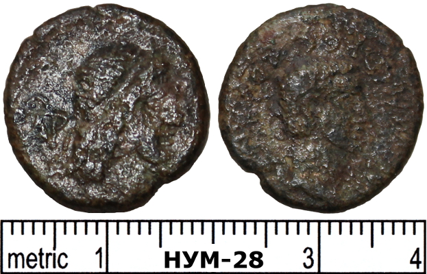 аверс Античная монета · Aspurgus of Bosporus · Assarion · I в.