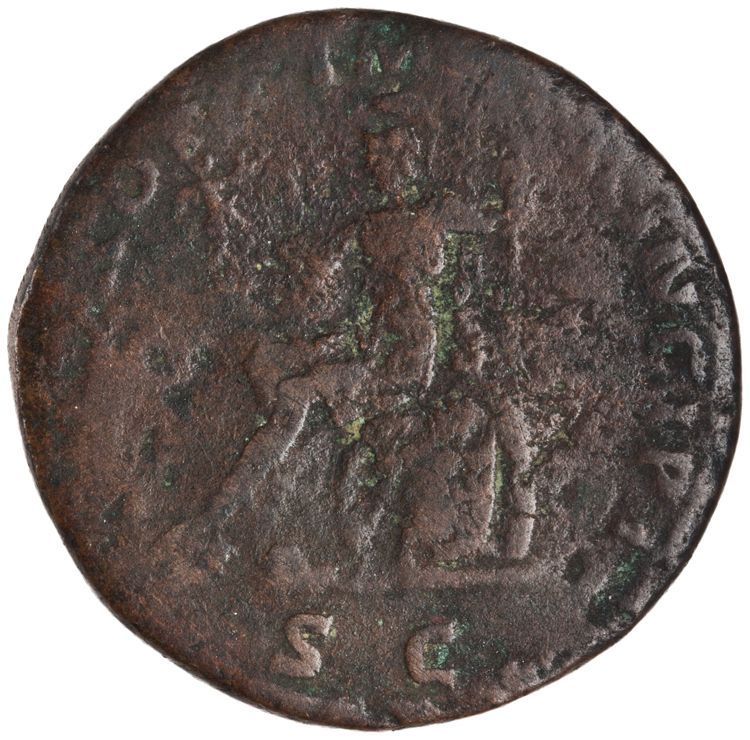 RIC II Trajan 489 (as), реверс, American Numismatic Society (ans)