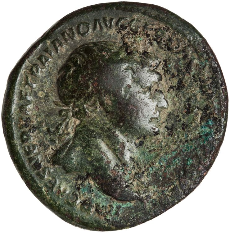 RIC II Trajan 524, аверс, American Numismatic Society (ans)