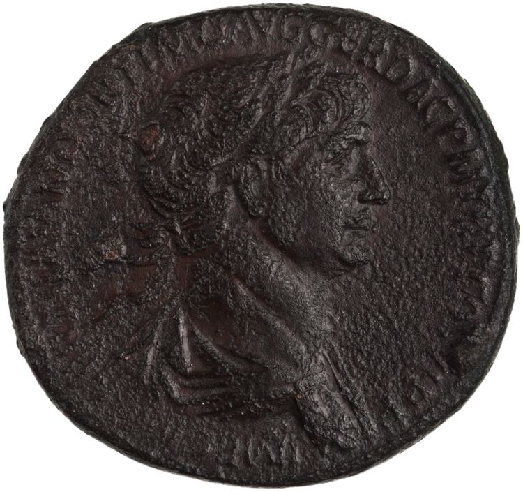 аверс RIC II Trajan 652 (sestertius)