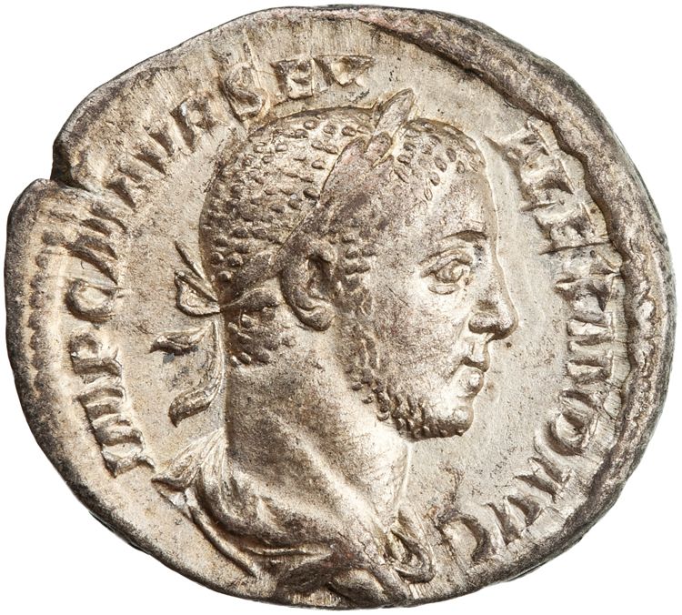 RIC IV Severus Alexander 53, аверс, American Numismatic Society (ans)