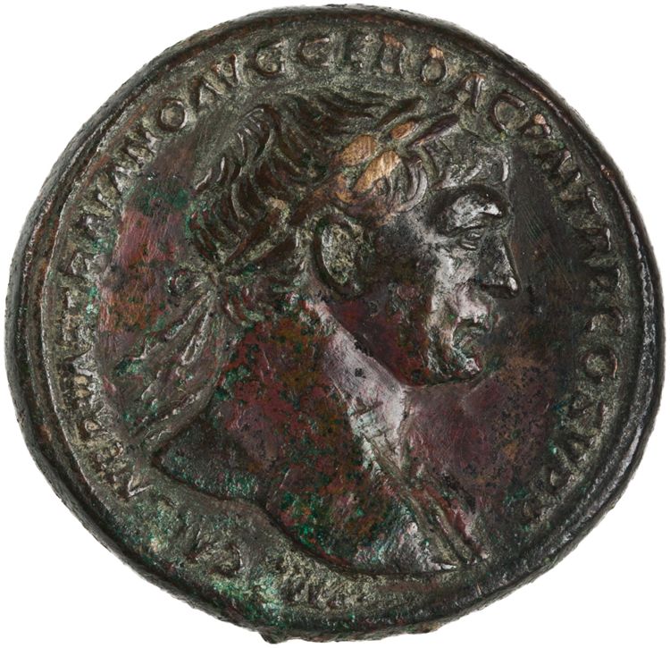 obverse RIC II Trajan 515 (sestertius)