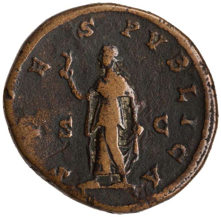 RIC III Marcus Aurelius 1544, реверс, American Numismatic Society (ans)